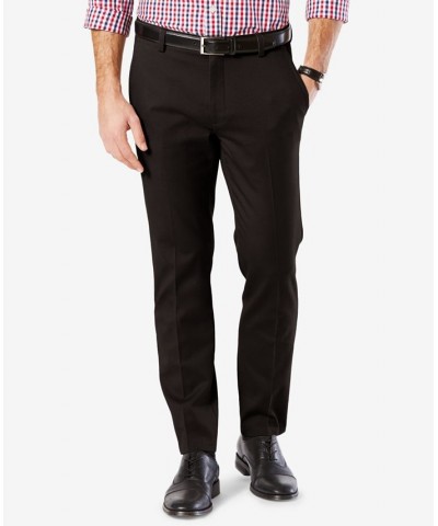 Men's Easy Slim Fit Khaki Stretch Pants Brown $22.00 Pants