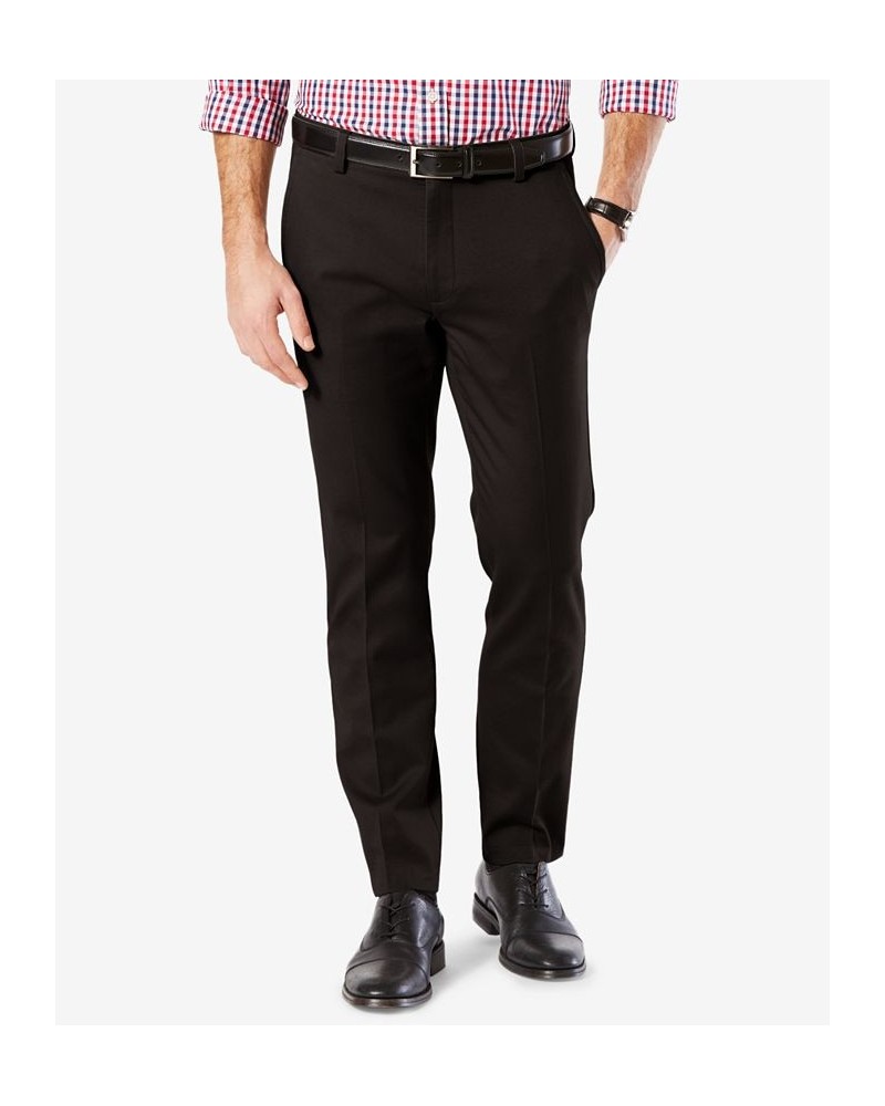 Men's Easy Slim Fit Khaki Stretch Pants Brown $22.00 Pants