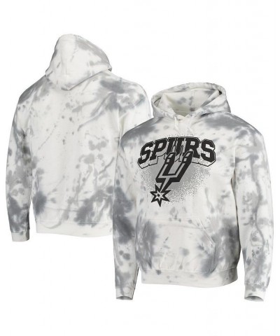 Men's Cream San Antonio Spurs Tie-Dye Pullover Hoodie $40.00 Sweatshirt