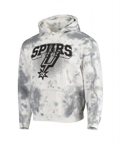 Men's Cream San Antonio Spurs Tie-Dye Pullover Hoodie $40.00 Sweatshirt