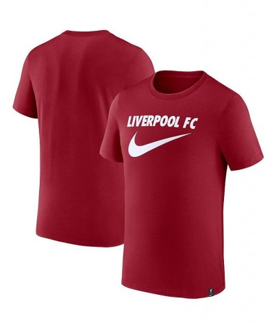 Men's Red Liverpool Swoosh T-shirt $23.19 T-Shirts