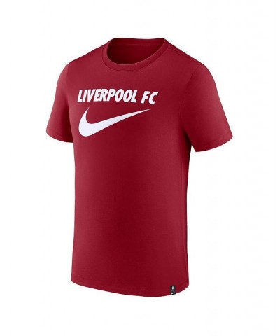 Men's Red Liverpool Swoosh T-shirt $23.19 T-Shirts