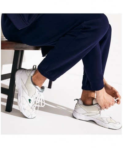 Fleece Sweat Pants with Elastic Leg Opening Blue $34.96 Pants