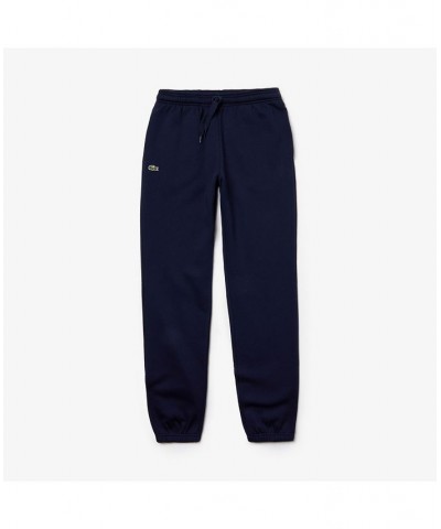 Fleece Sweat Pants with Elastic Leg Opening Blue $34.96 Pants