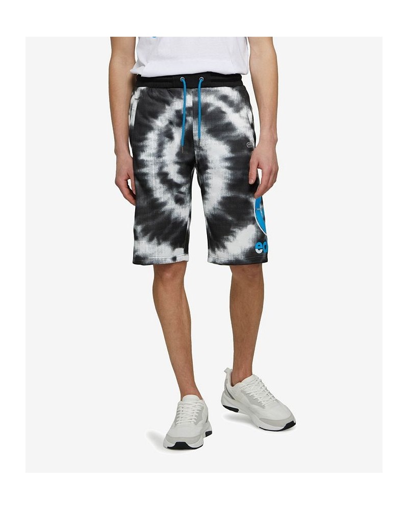 Men's Big and Tall Star Burst Fleece Drawstring Shorts White $29.00 Shorts