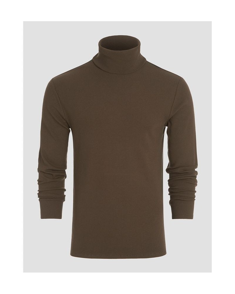 Men's Mateo Turtleneck Long Sleeves T-shirt White $37.95 T-Shirts