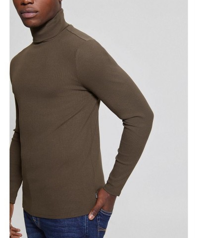 Men's Mateo Turtleneck Long Sleeves T-shirt White $37.95 T-Shirts