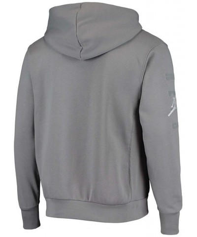 Brand Men's Gray Brooklyn Nets Statement Edition Courtside Pullover Hoodie $33.11 Sweatshirt