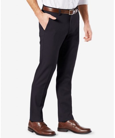 Men's Easy Slim Fit Khaki Stretch Pants Blue $22.00 Pants