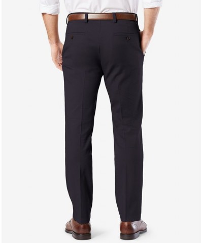 Men's Easy Slim Fit Khaki Stretch Pants Blue $22.00 Pants