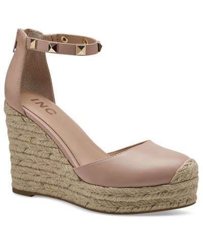 Masin Closed-Toe Wedge Espadrilles Pink $38.16 Shoes