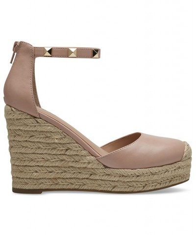 Masin Closed-Toe Wedge Espadrilles Pink $38.16 Shoes