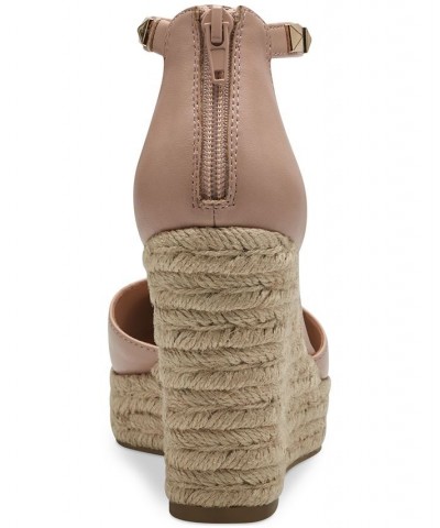 Masin Closed-Toe Wedge Espadrilles Pink $38.16 Shoes