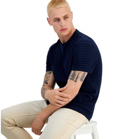 Men's Regular-Fit Pintucked T-Shirt PD04 $26.70 T-Shirts