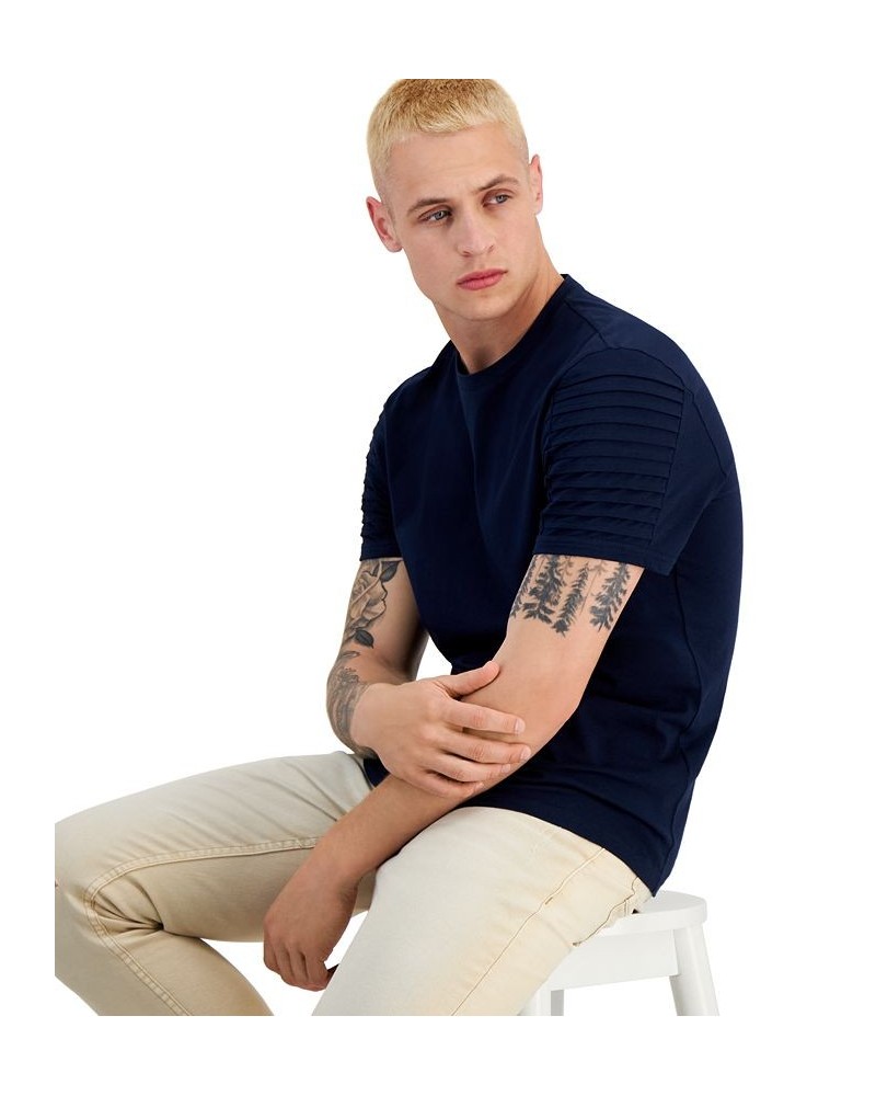 Men's Regular-Fit Pintucked T-Shirt PD04 $26.70 T-Shirts