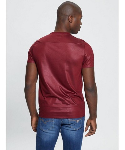 Men's Mason Yoke V-Neck T-shirt Red $24.01 T-Shirts