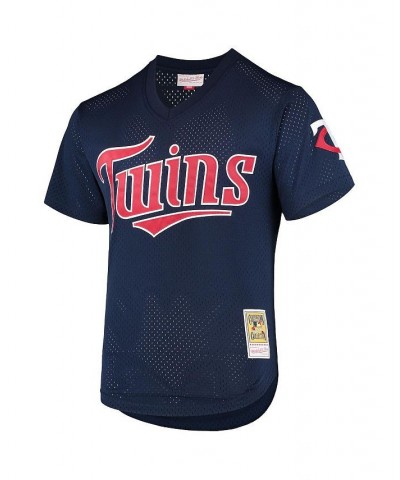 Men's David Ortiz Navy Minnesota Twins 2002 Cooperstown Collection Mesh Batting Practice Jersey $45.00 Jersey