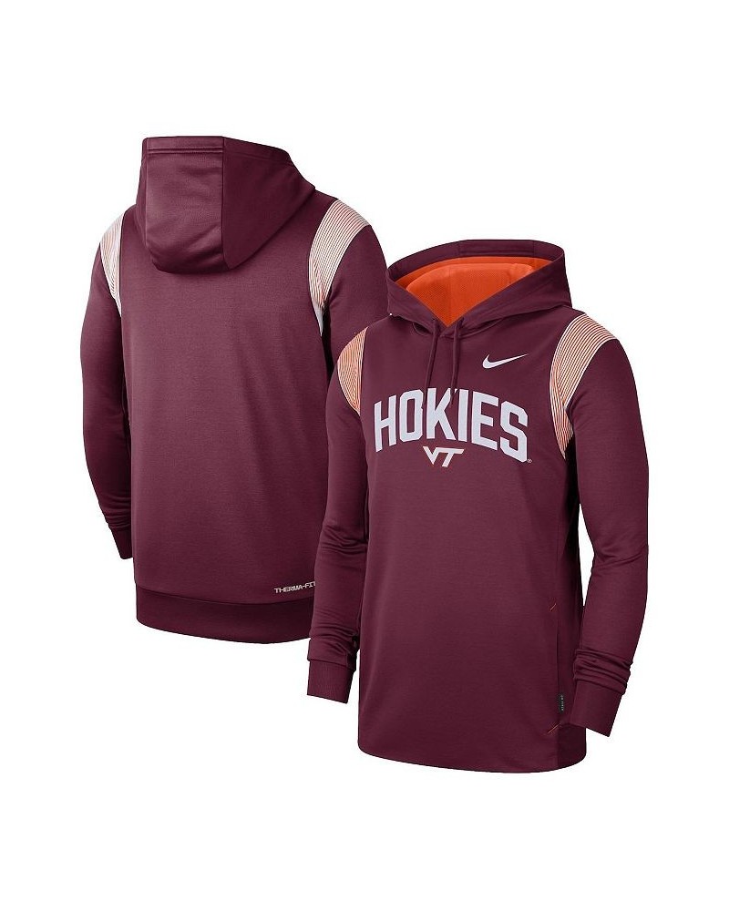 Men's Maroon Virginia Tech Hokies 2022 Game Day Sideline Performance Pullover Hoodie $39.90 Sweatshirt