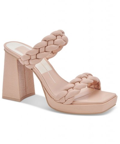 Women's Ashby Braided Two-Band Platform Sandals PD06 $73.50 Shoes