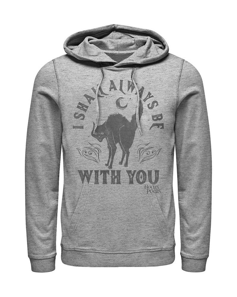 Hocus Pocus Spirit Animal Men's Long Sleeve Fleece Hooded Sweatshirt Gray $31.68 Sweatshirt