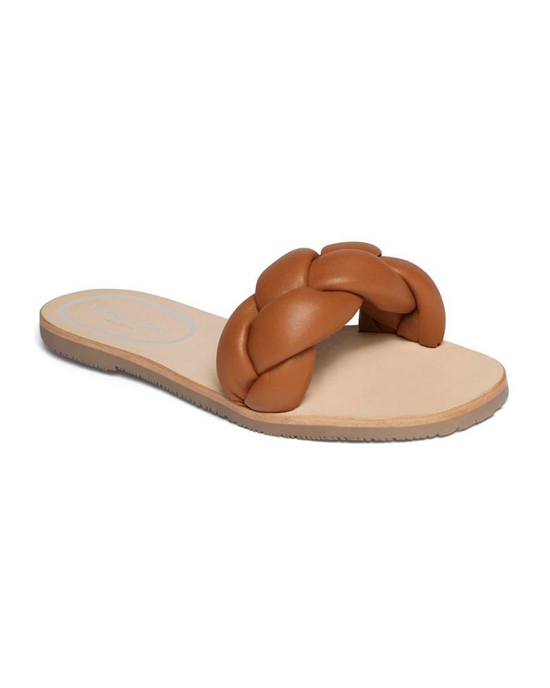 Women's Nellie Braid Slide Sandals PD06 $45.39 Shoes