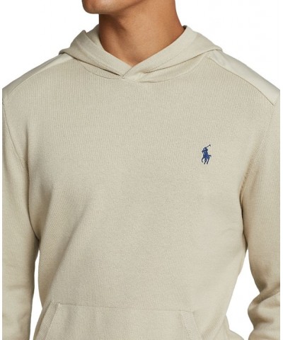 Men's Hybrid Cotton Hooded Sweater Blue $32.32 Sweaters