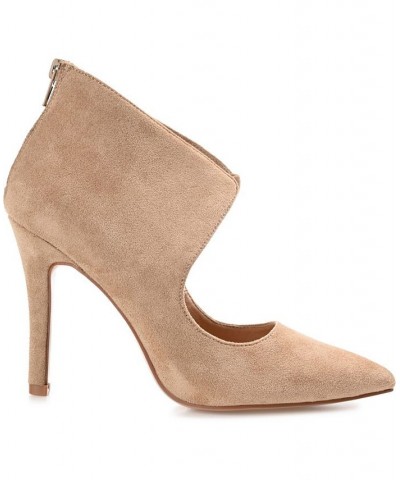 Women's Junniper Keyhole Stilettos Taupe $51.70 Shoes