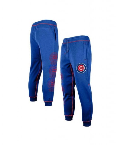 Men's Royal Chicago Cubs Team Split Jogger Pants $40.00 Pants