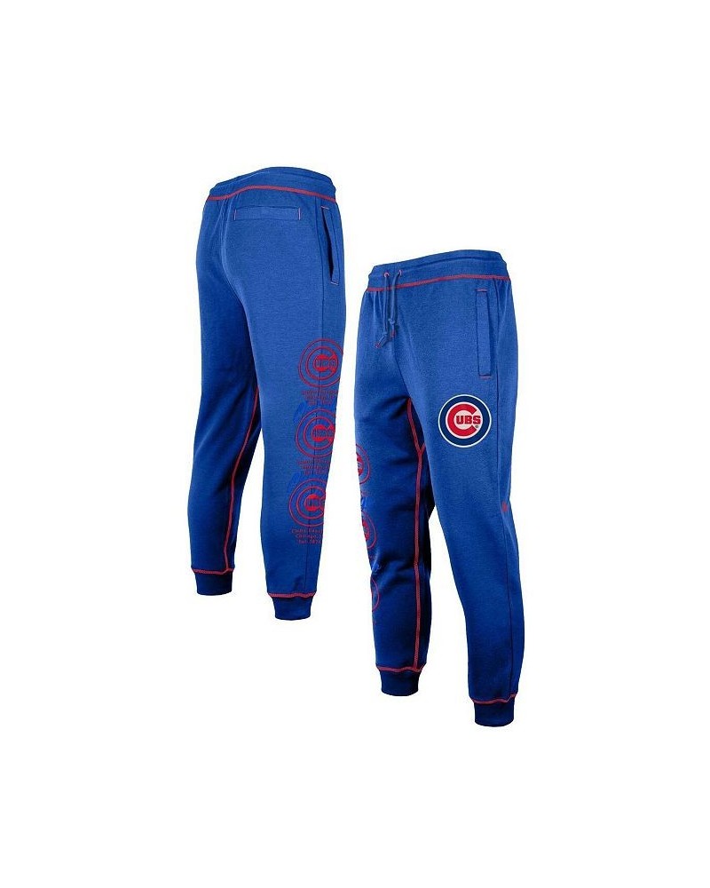 Men's Royal Chicago Cubs Team Split Jogger Pants $40.00 Pants