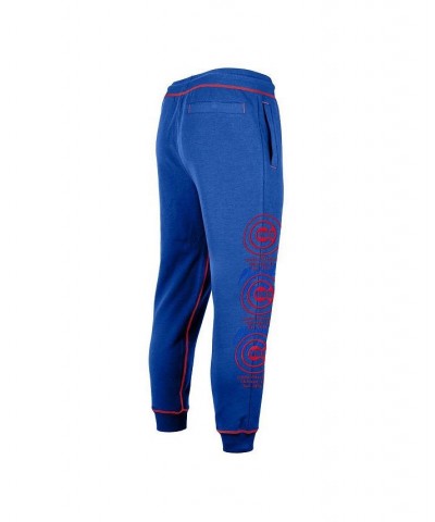 Men's Royal Chicago Cubs Team Split Jogger Pants $40.00 Pants