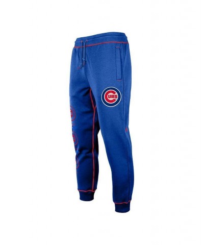 Men's Royal Chicago Cubs Team Split Jogger Pants $40.00 Pants