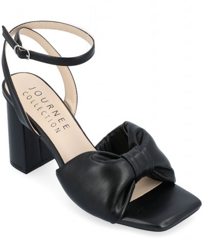 Women's Lottey Bow Sandals Black $46.55 Shoes