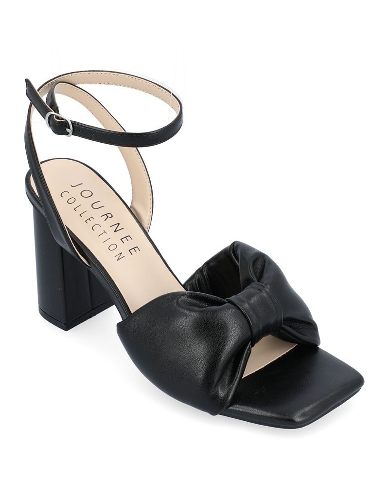 Women's Lottey Bow Sandals Black $46.55 Shoes