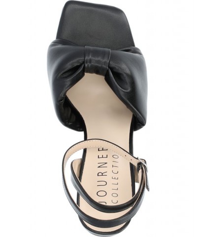 Women's Lottey Bow Sandals Black $46.55 Shoes