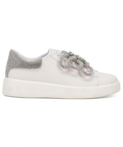 Women's Alleni Bow Sneakers White $40.80 Shoes