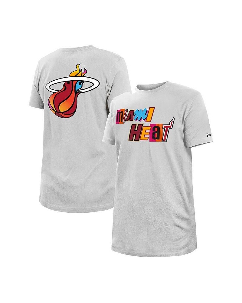 Men's White Miami Heat 2022/23 City Edition Big and Tall T-shirt $26.99 T-Shirts