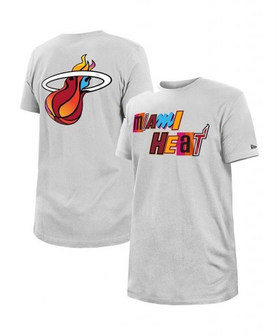 Men's White Miami Heat 2022/23 City Edition Big and Tall T-shirt $26.99 T-Shirts