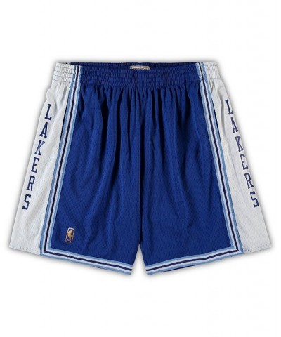 Men's Royal Los Angeles Lakers Big and Tall Hardwood Classics Team Swingman Shorts $32.85 Shorts