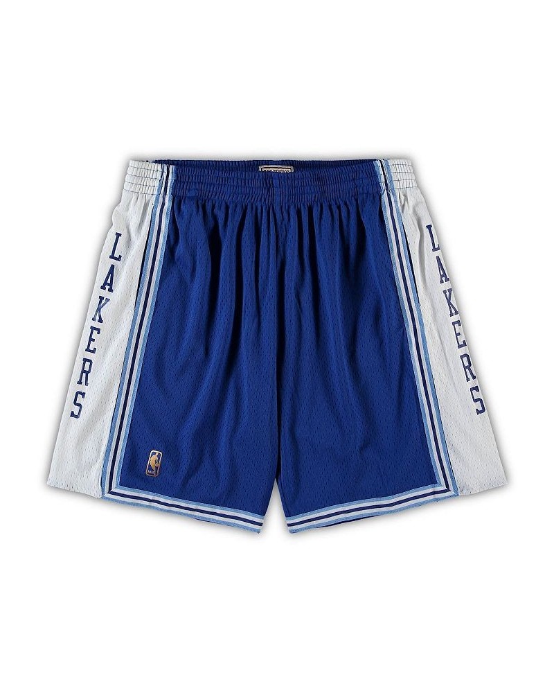 Men's Royal Los Angeles Lakers Big and Tall Hardwood Classics Team Swingman Shorts $32.85 Shorts