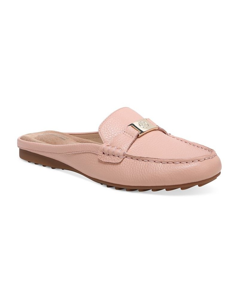 Dejaa Memory Foam Mule Loafer Flats Pink $42.79 Shoes