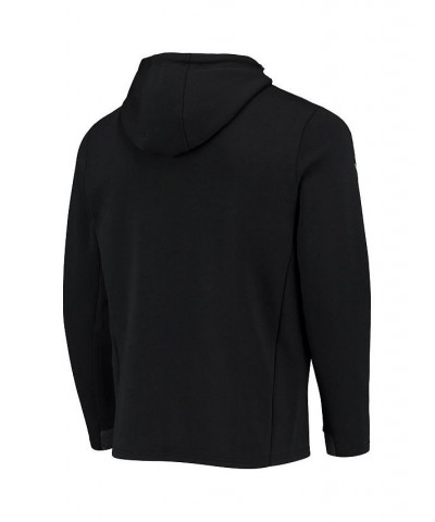 Men's Black, Charcoal Toronto Raptors Velocity Woven Panel Performance Full-Zip Hoodie $41.40 Sweatshirt