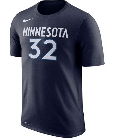 Men's Karl-Anthony Towns Blue Minnesota Timberwolves Name & Number Performance T-shirt $18.90 T-Shirts