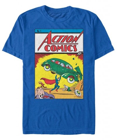 DC Men's Superman Action Comics Number One Cover Short Sleeve T-Shirt $16.45 T-Shirts