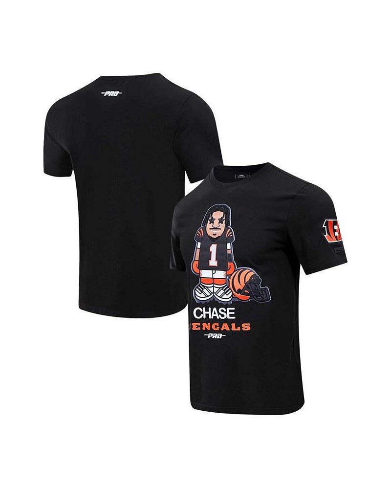 Men's Ja'Marr Chase Black Cincinnati Bengals Player Avatar Graphic T-shirt $35.00 T-Shirts