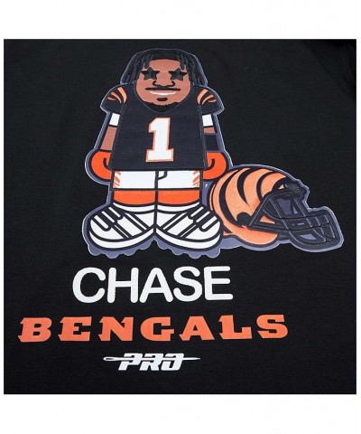 Men's Ja'Marr Chase Black Cincinnati Bengals Player Avatar Graphic T-shirt $35.00 T-Shirts