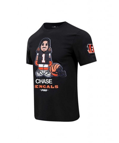 Men's Ja'Marr Chase Black Cincinnati Bengals Player Avatar Graphic T-shirt $35.00 T-Shirts