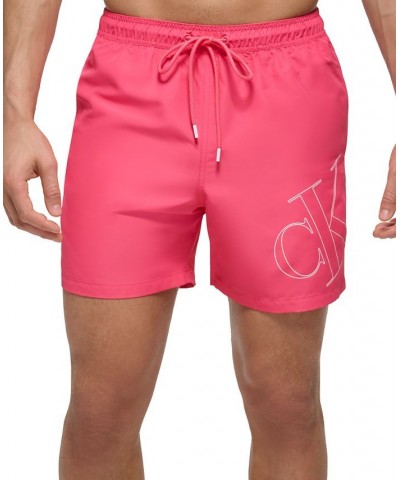 Men's 5" CK Outline Logo Swim Trunks PD05 $36.84 Swimsuits