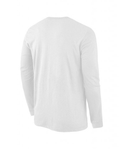 Men's White Alabama Crimson Tide Basic Arch Long Sleeve T-shirt $15.75 T-Shirts