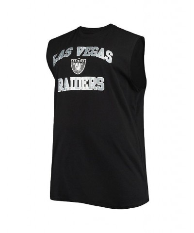 Men's Black Las Vegas Raiders Big and Tall Muscle Tank Top $16.66 T-Shirts