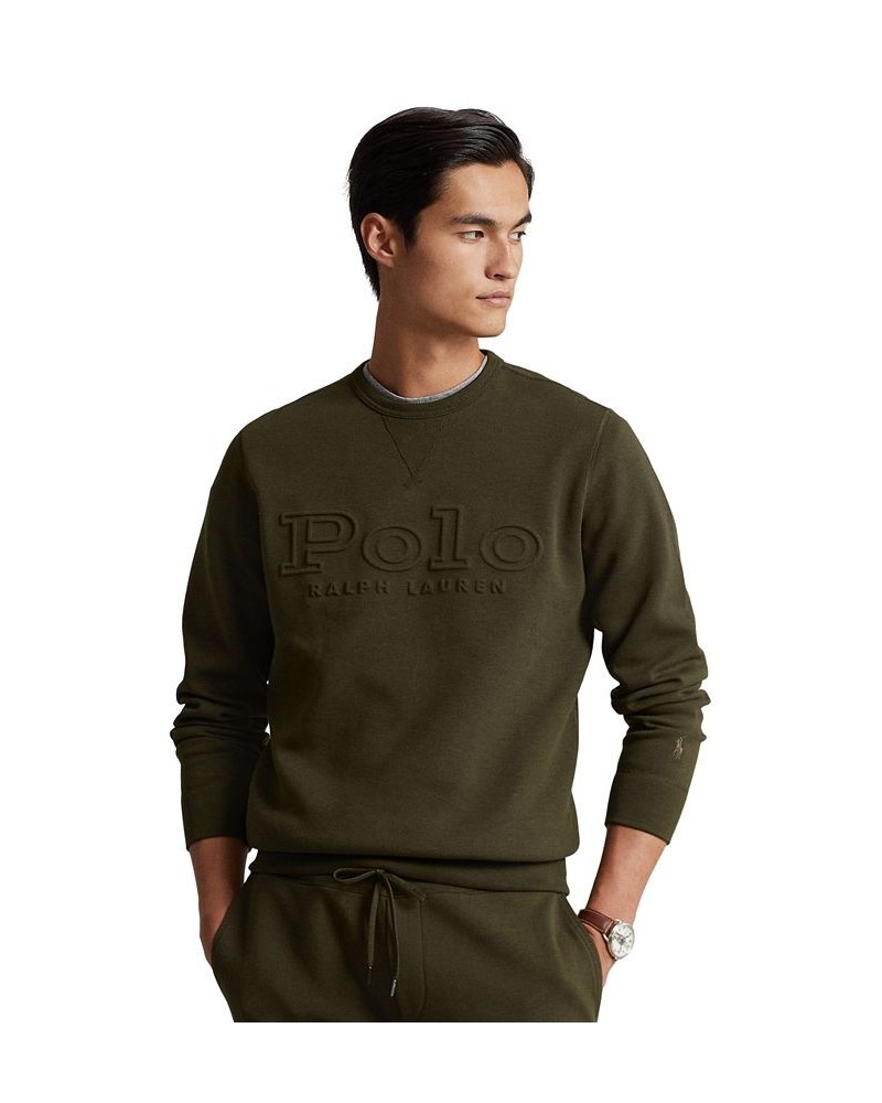 Men's Logo Double-Knit Sweatshirt Green $38.05 Sweatshirt